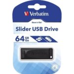Verbatim USB DRIVE 2.0 Store ´N´ Go Slider 64GB Black - Image 3