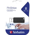 Verbatim USB 2.0 - 8GB - Store'n'Go Drive Pinstripe Black - Image 3