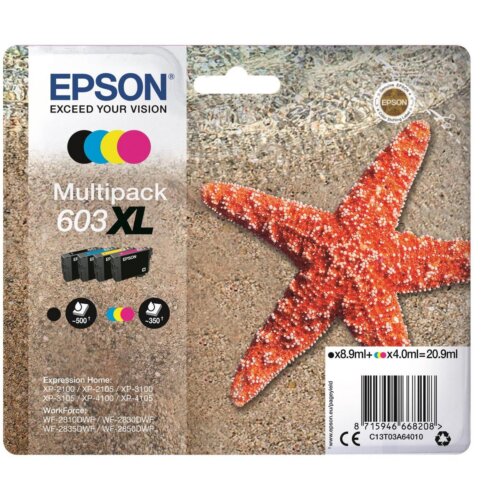 Γνήσιο Σετ Μελανιών 603XL