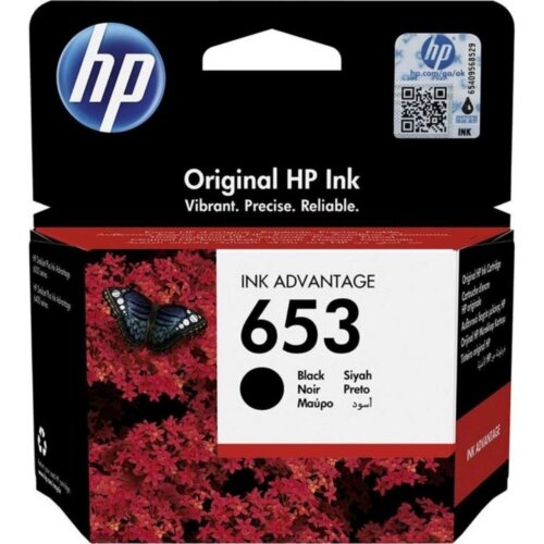 Hp Μελάνι No 653 Μαύρο