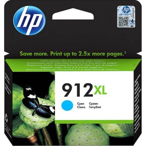 Γνήσιο Hp Μελάνι 912XL Κυανό 800 σελίδες