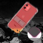 Iphone 12 Mini ARAREE Mach Stand case glitter clear - Image 3