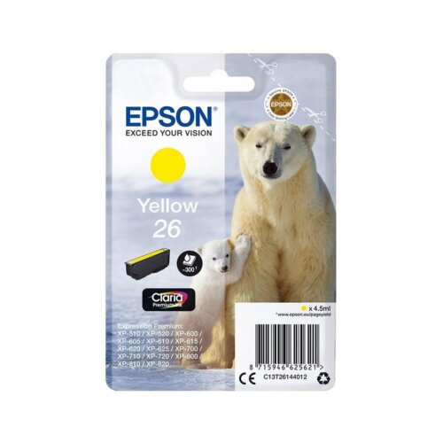 Γνήσιο Epson Μελάνι No 26 T261440 Κίτρινο