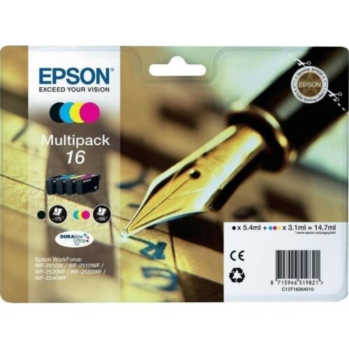 Γνήσιο Σετ Μελανιών Epson Νο 16 T162640 CMYK