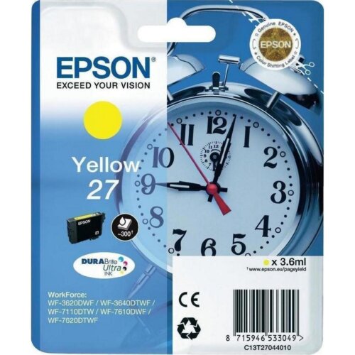 Epson Μελάνι No 27 Κίτρινο