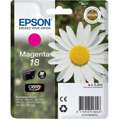 Γνήσιο Epson Μελάνι No 18 T180340 Ματζέντα