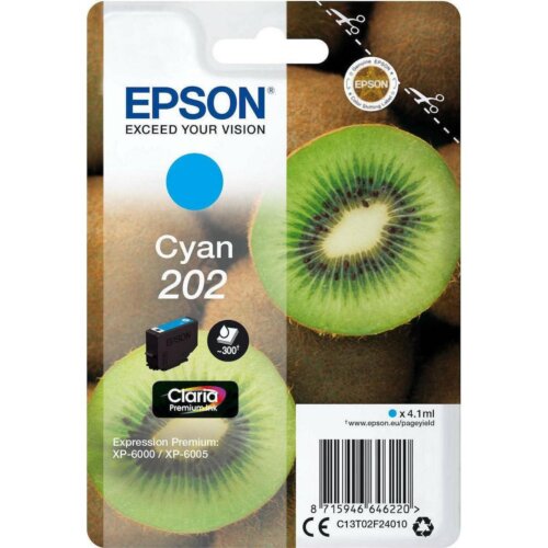 Epson Μελάνι No 202 Κυανό