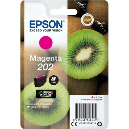Γνήσιο Epson Μελάνι No 202 Ματζέντα 4.1 ml