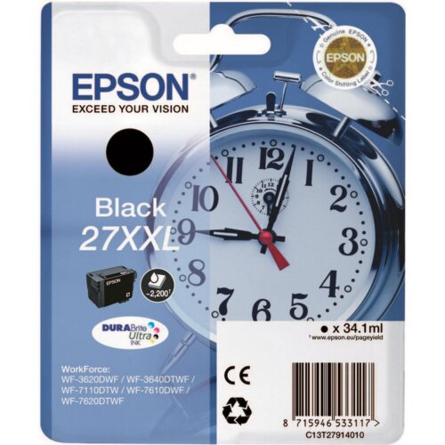 Epson Μελάνι No 27XXL Μαύρο