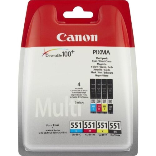 Σετ Μελανιών Canon CLI-551 4 χρώματα
