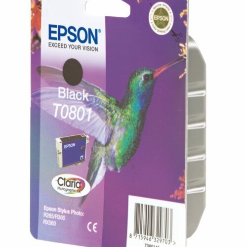 Epson Μελάνι T0801 Μαύρο