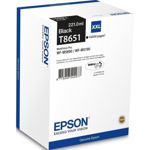 Epson Μελάνι T8651 XXL Μαύρο