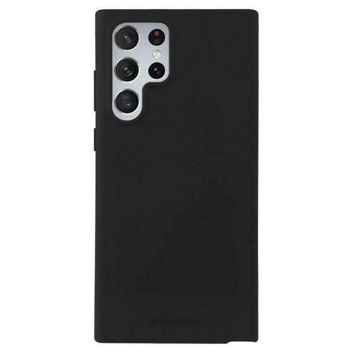 Θήκη Σιλικόνης Samsung Galaxy S22 Ultra Μαύρη
