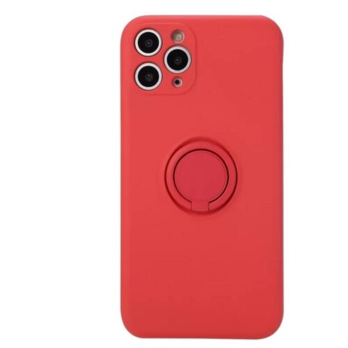 Θήκη Σιλικόνης Iphone 12 Pro Max Κόκκινη Ring