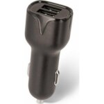 Maxlife MXCC-01 car charger 2x USB 2.4A black + microUSB cable - Image 2