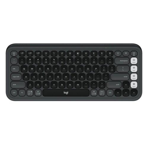 Logitech Ασύρματο Πληκτρολόγιο Pop Icon Γκρι