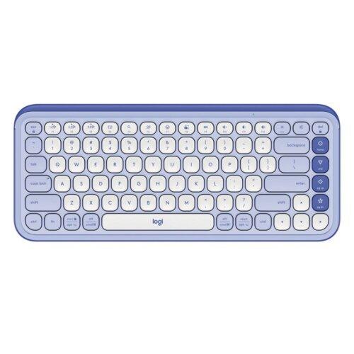 Logitech Ασύρματο Πληκτρολόγιο Pop Icon Μωβ