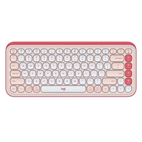 Logitech Ασύρματο Πληκτρολόγιο Pop Icon Ροζ