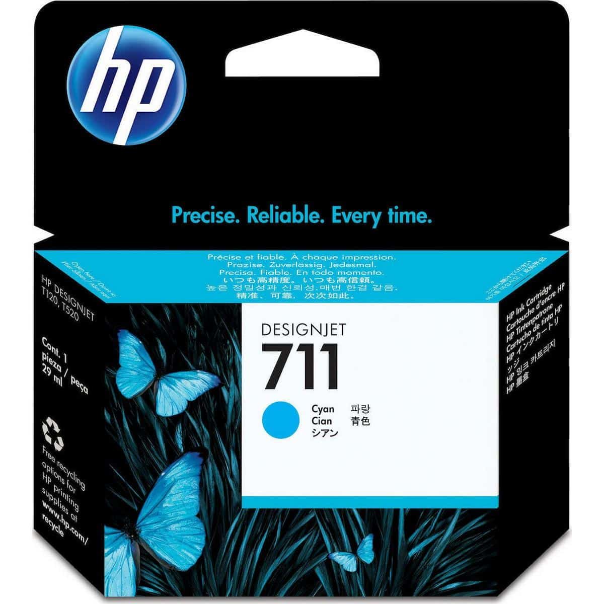 Ink HP No 711 Cyan Ink HP No 711 Cyan