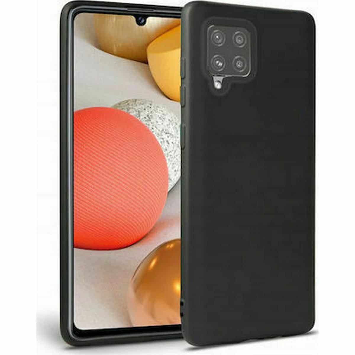 Θήκη Σιλικόνης για Samsung Galaxy A42 5G Μαύρη