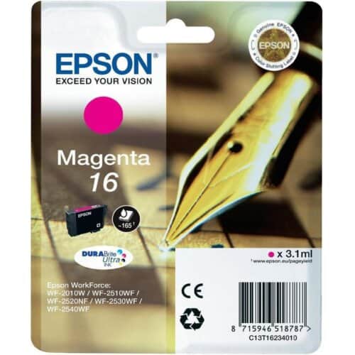 Γνήσιο Epson Μελάνι No 16 T162340 Ματζέντα