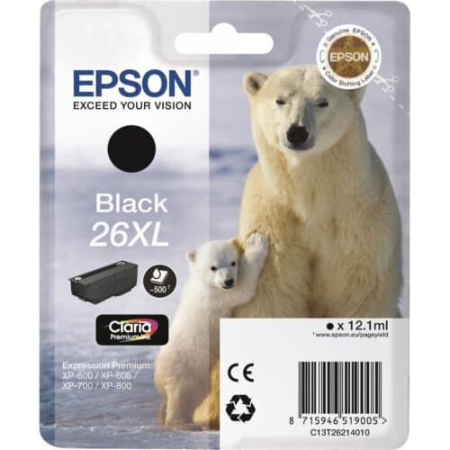 Epson Μελάνι 26XL Μαύρο