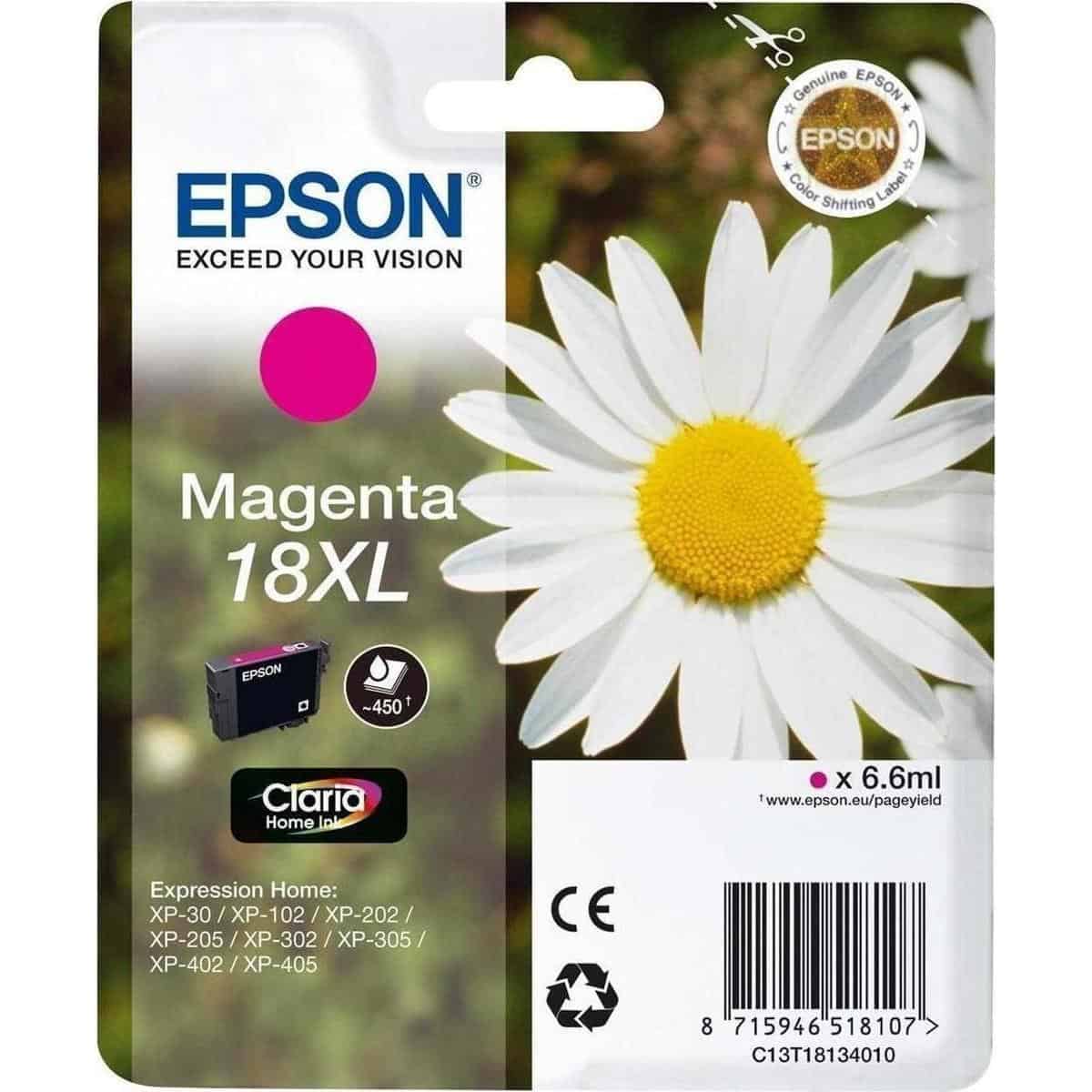 Ink Epson T181340 18XL Magenta Ink Epson T181340 18XL Magenta