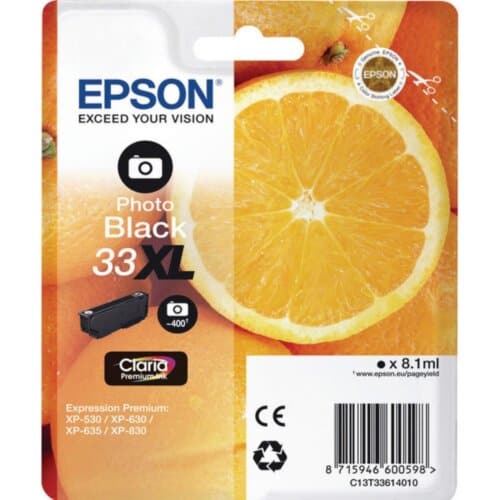 Ink Epson 33XL C13T33614012 Photo Black 8.1ml