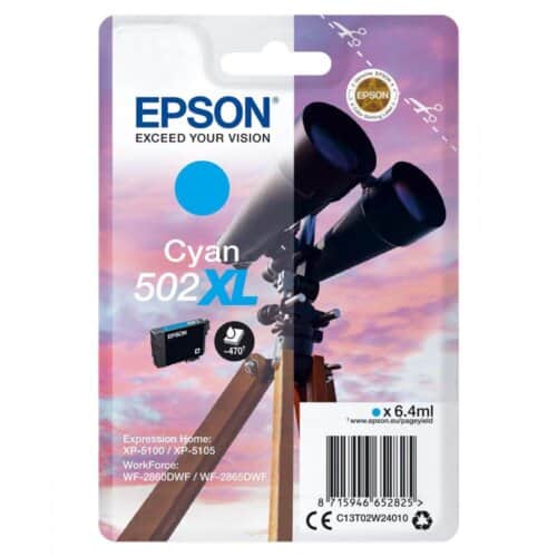 Epson Μελάνι 502XL Κυανό