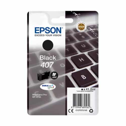 Γνήσιο Epson Μελάνι No 407 Μαύρο 38.1ml