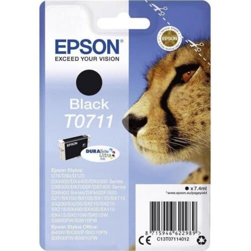 Γνήσιο Epson Μελάνι T0711 Μαύρο 7.4 ml