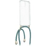 Θήκη Samsung A22 5G Διάφανη με Λουρί Πράσινο