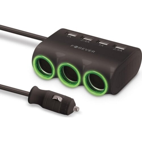 Φορτιστής Αυτοκινήτου Forever Splitter 4xUSB
