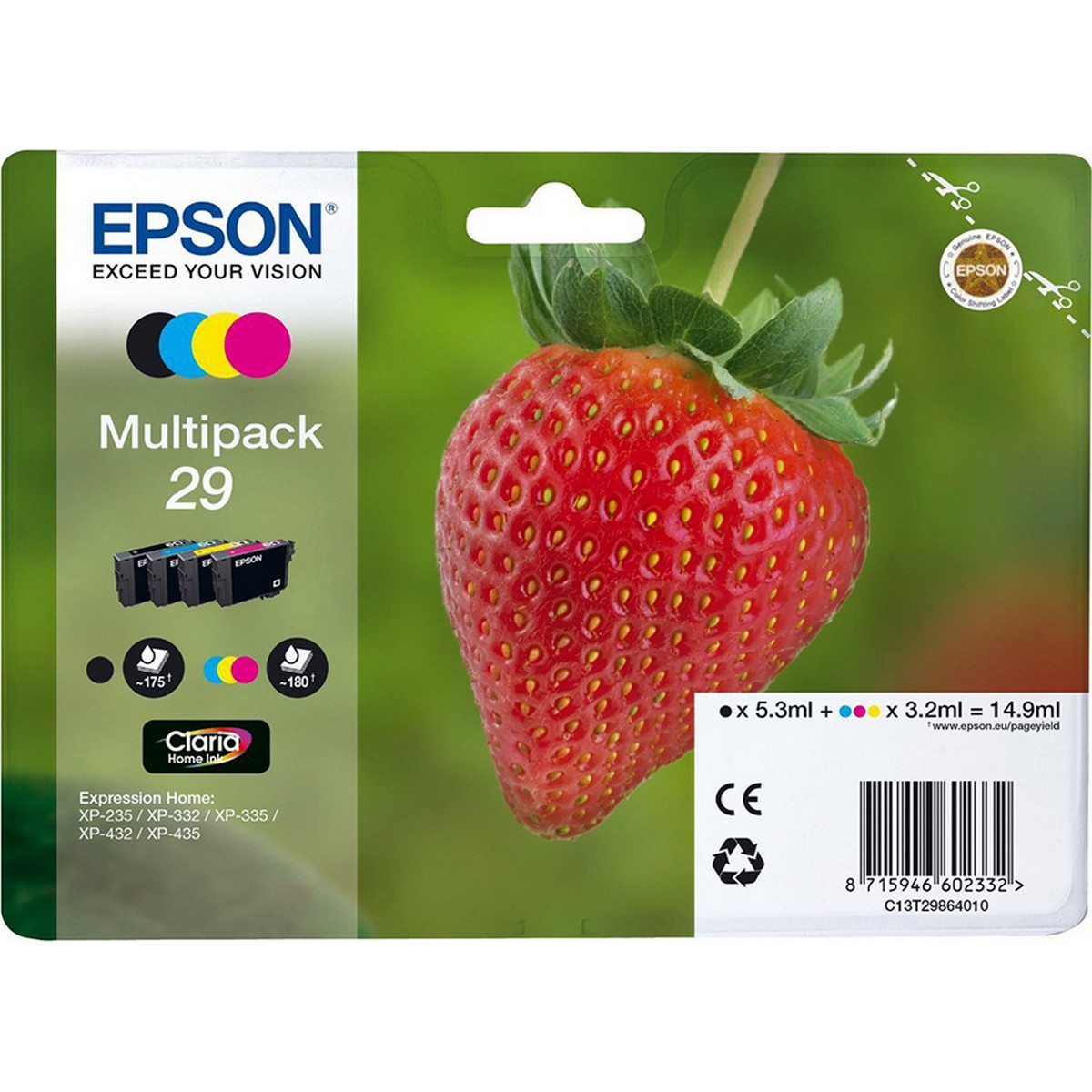 Γνήσιο Epson Inkjet 29 C13T29864012 4 χρώματα