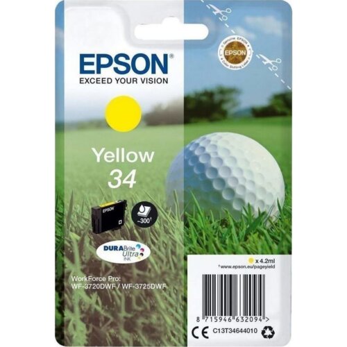 Ink Epson No 34 T346440 Yellow 4.2ml