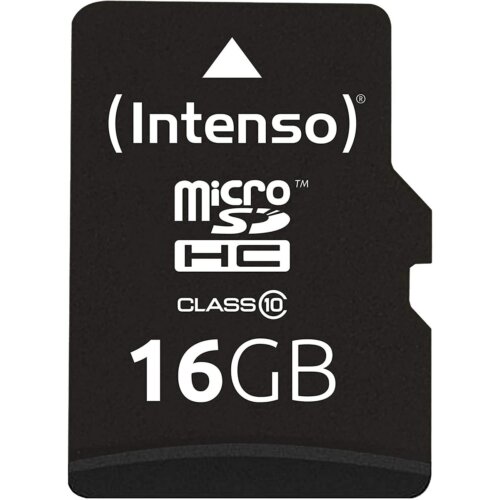 Κάρτα Micro SD Intenso 16GB Class 10 + Adaptor