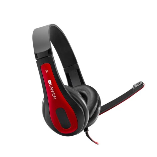 Ακουστικά Canyon για PC Κόκκινα CNS-CHSC1BR