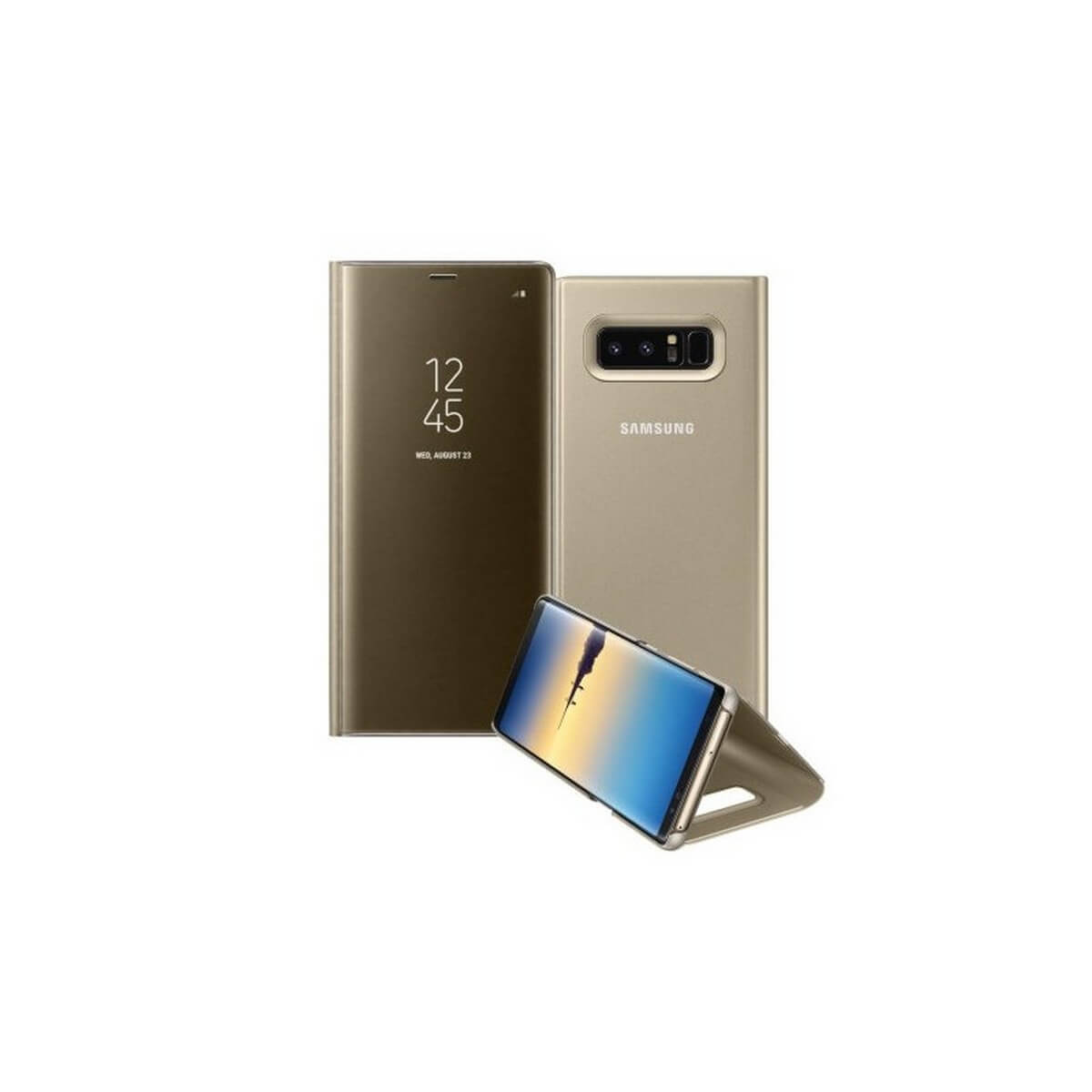 Θήκη για Huawei P40 Lite Clear View Book Χρυσή