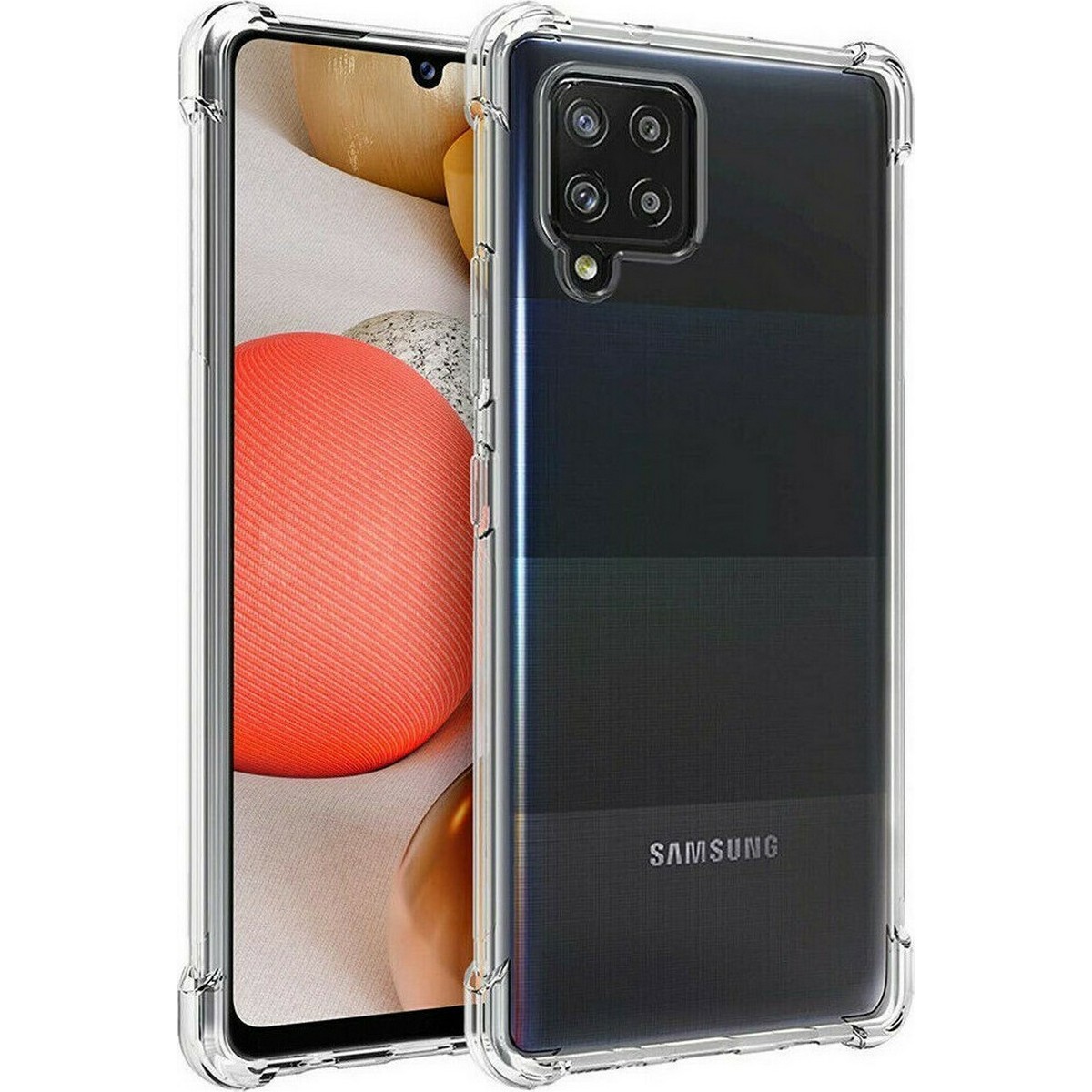 Θήκη Σιλικόνης για Samsung Galaxy A42 5G AntiShock Διάφανη
