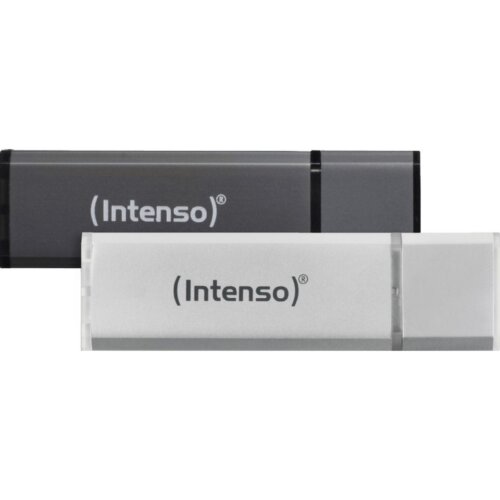 USB Stick Intenso 2 x 32GB Double Pack Ανθρακί-Ασημί