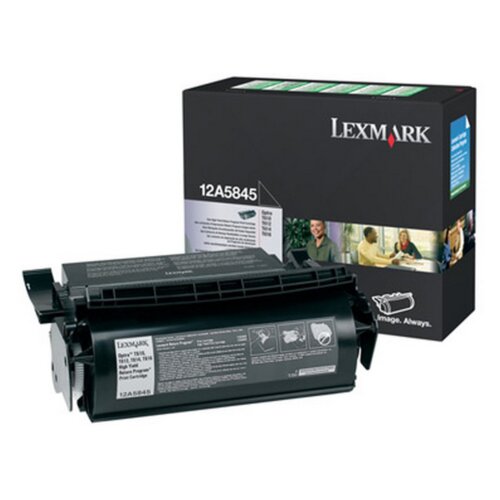 Toner Laser Lexmark 12A5845 Black 25K Pgs