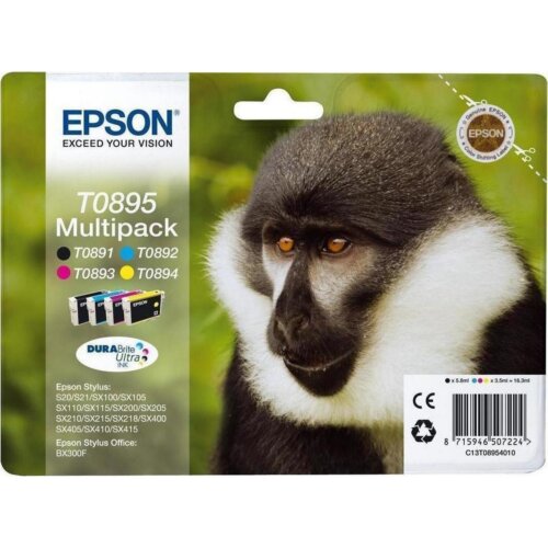 Γνήσιο Epson Σετ Μελανιών T0895 4 χρώματα