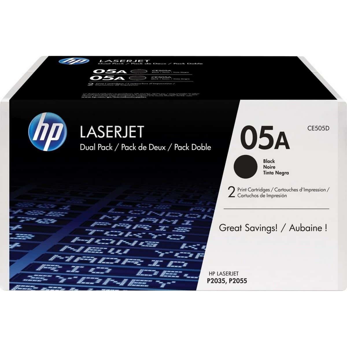 Hp Toner CE505D Dual Pack Hp Toner CE505D Dual Pack