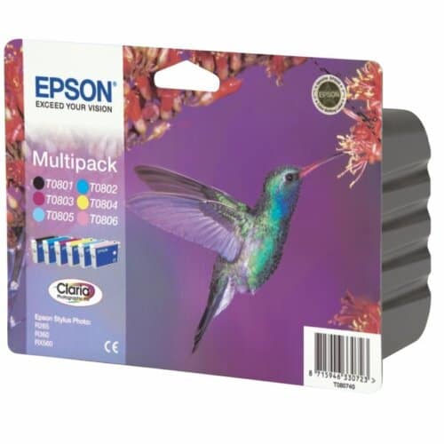 Γνήσιο Epson Σετ Μελανιών T0807 6 χρώματα