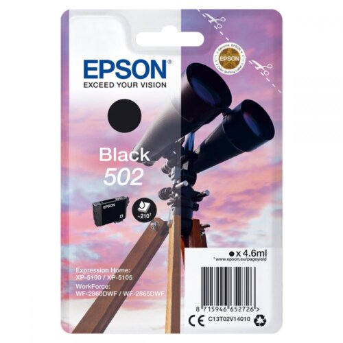 Epson Μελάνι No 502 Μαύρο