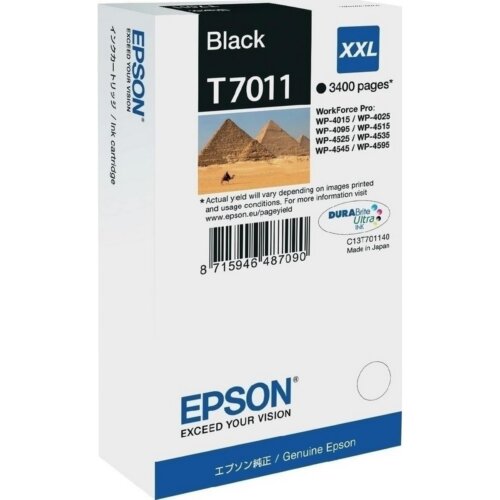 Epson Μελάνι T7011 Μαύρο
