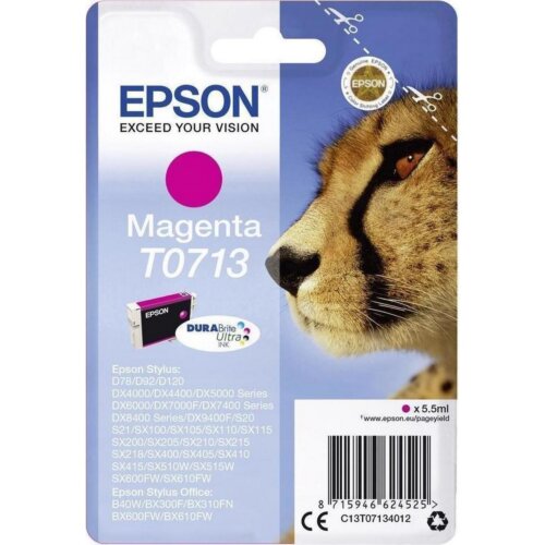 Γνήσιο Epson Μελάνι T0713 Ματζέντα 5.5 ml
