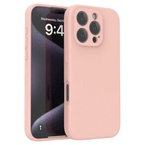 Θήκη Σιλικόνης Iphone 16 Pro Max Ροζ