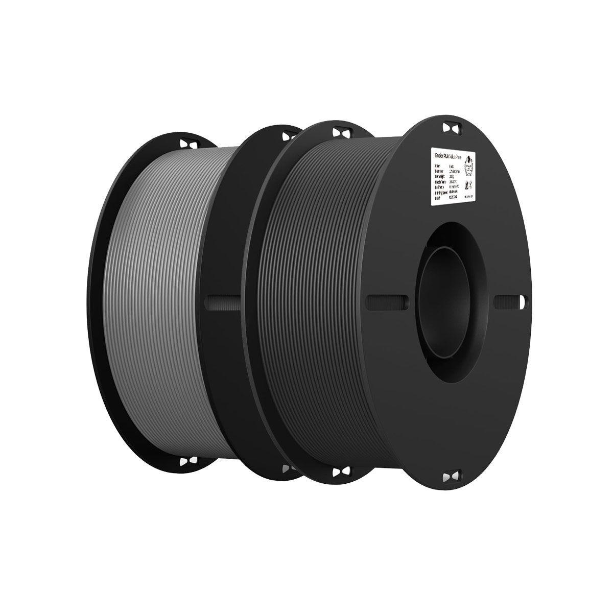 Creality 3D Νήμα Ender-PLA - 1 Γκρι & 1 Μαύρο Creality 3D Νήμα Ender-PLA - 1 Γκρι & 1 Μαύρο