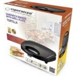 Esperanza Tortilla Τοστιέρα με πλάκες γκριλ 1000W - Image 3